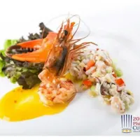 crab and shrimp ceviche with chilli manggo puree|deo pondocさん