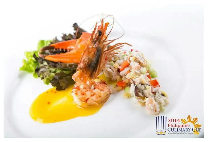 crab and shrimp ceviche with chilli manggo puree|deo pondocさん