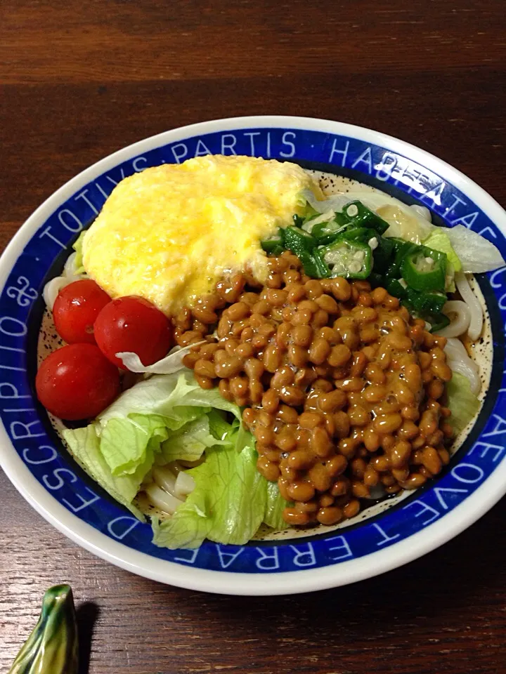 ネバネバサラダうどん|うさママさん