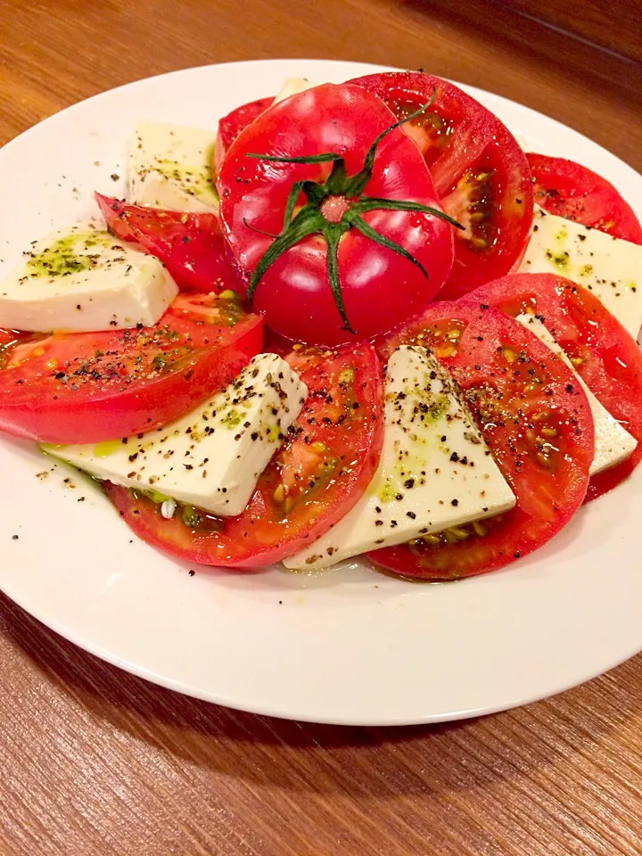 豆腐とトマトのカプレーゼ風|makiさん