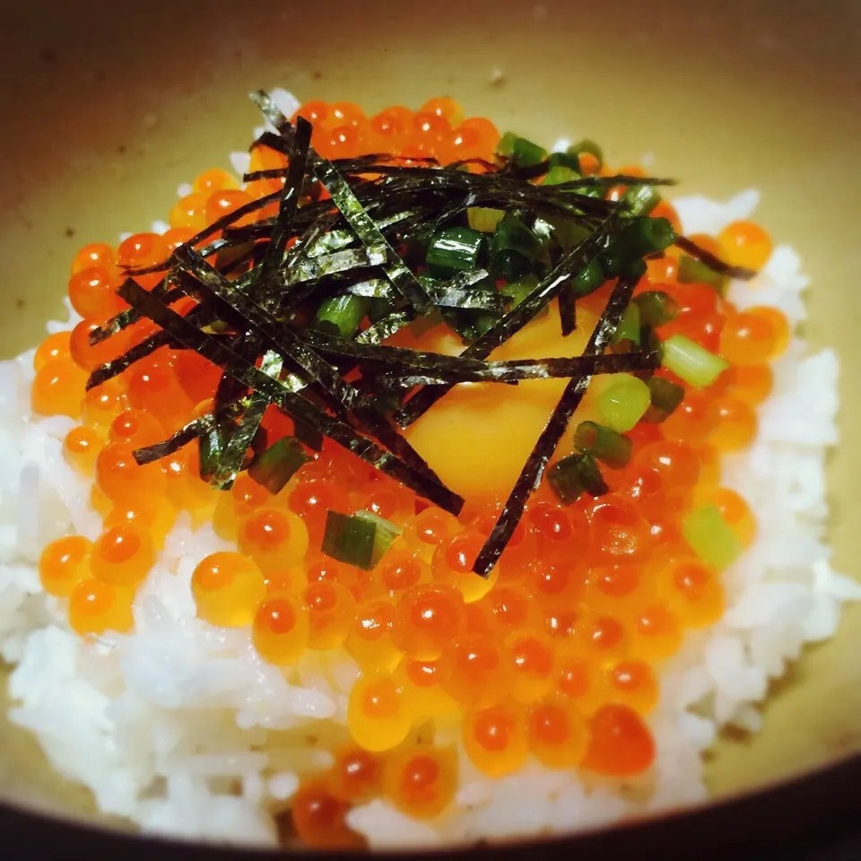 イクラと卵黄のダブルたまご丼|ゆきっちん(・8・)さん