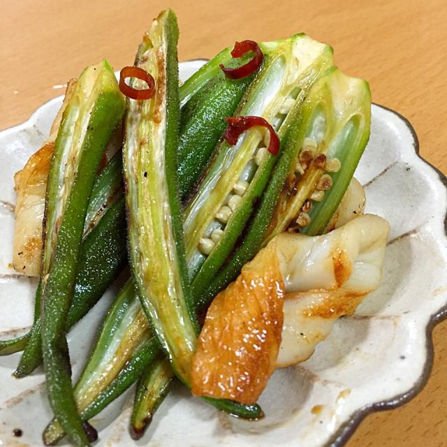 さくら🐼さんの料理 オクラとちくわのきんぴら
