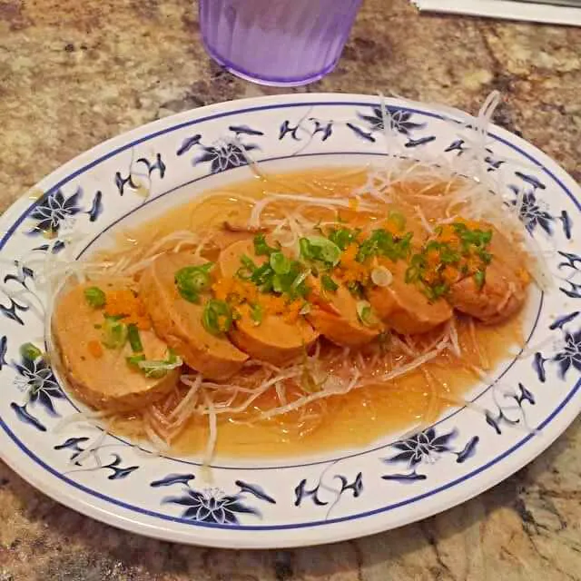 Snapdishの料理写真:monkfish liver|CHUENCHAIさん