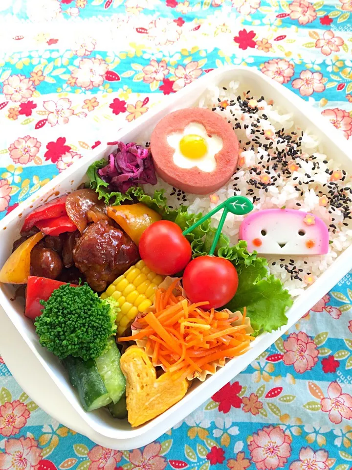 Snapdishの料理写真:今日の息子のお弁当2015/07/15|ミホさん