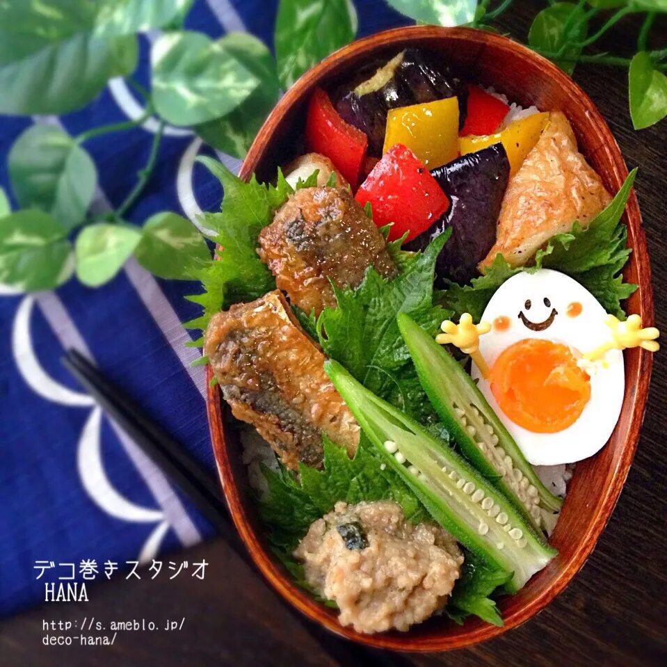 Snapdishの料理写真:『いわしの蒲焼』大人弁当|さとみ (satomi_foodart)さん