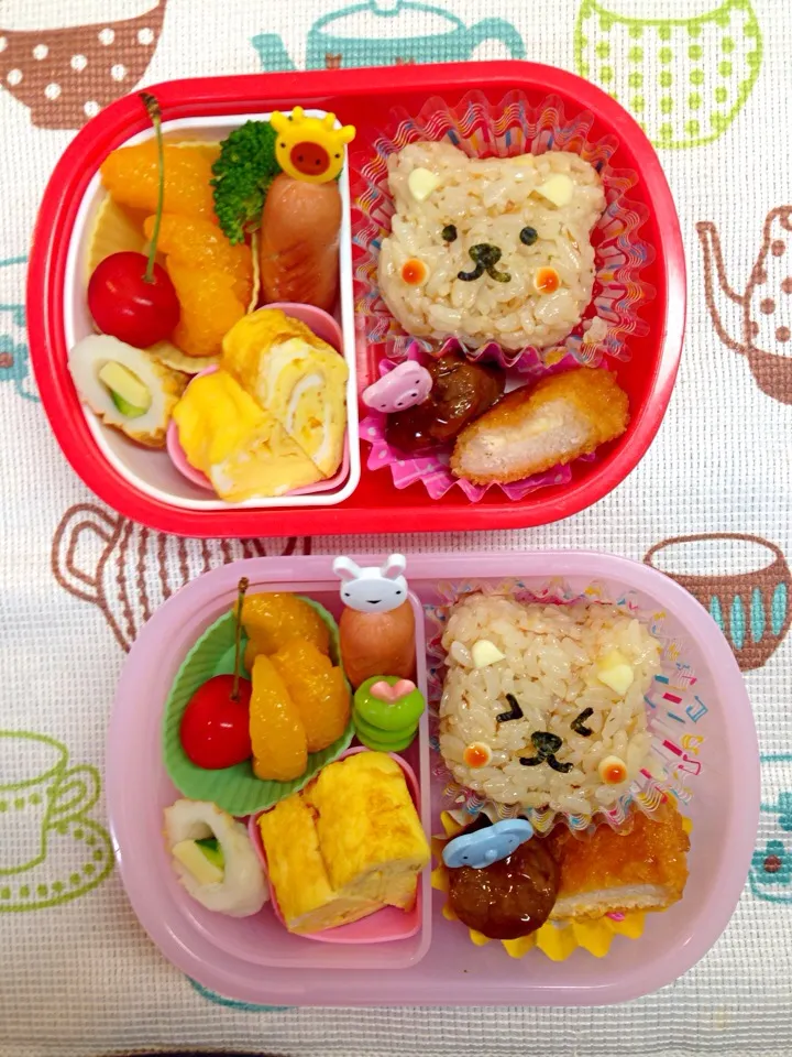 Snapdishの料理写真:くまさんお弁当🐻|ひよさん