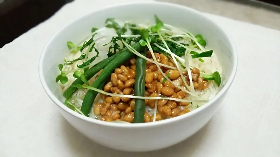 納豆おろしそにゅうめん～✨|kaz(*･ω･)さん