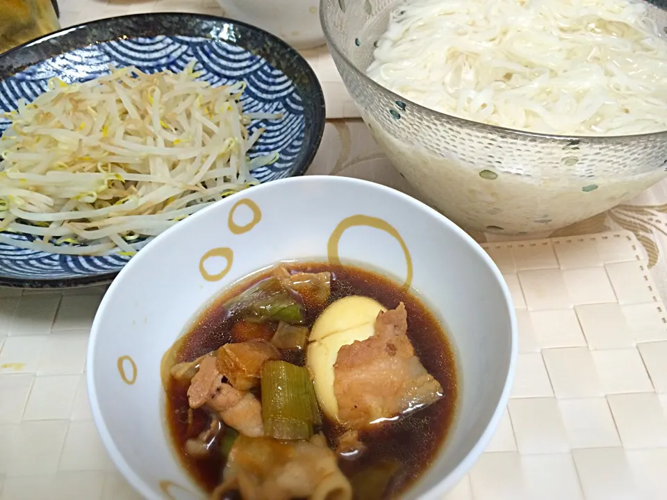 Snapdishの料理写真:糖質0麺でつけ麺風|いしぃむしぃさん