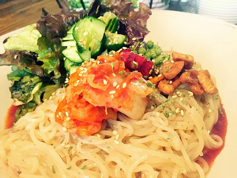 キムチと山椒のビビン麺|さゆりさん