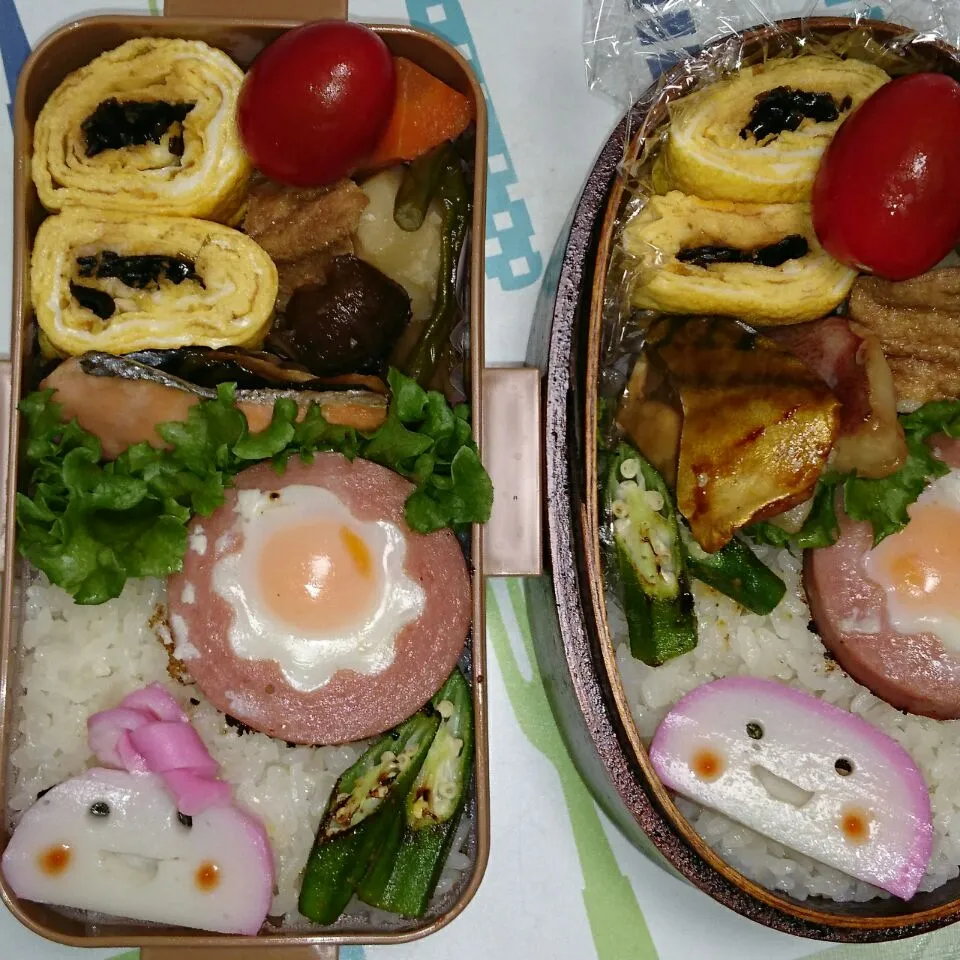 Snapdishの料理写真:7月16日(木)　高校生女子&オレ弁当|クッキングおやぢさん