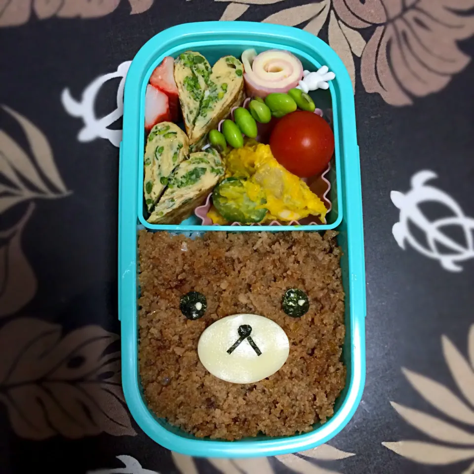 そぼろでリラックマ弁当|かずみさん