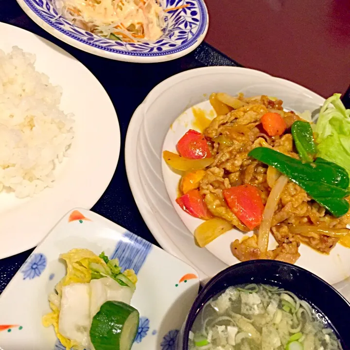 ランチ  豚肉と野菜のカレー風味|901さん