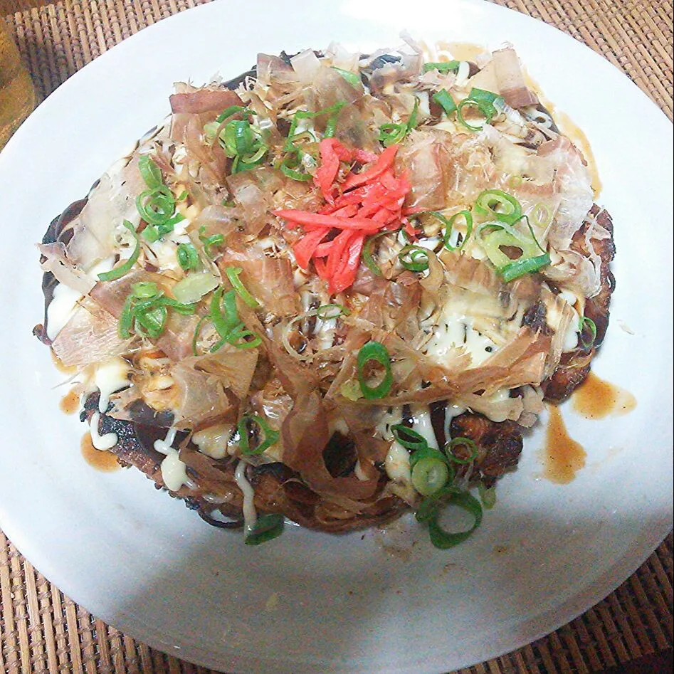 堅焼き素麺のお好み焼き♡|MAMIさん