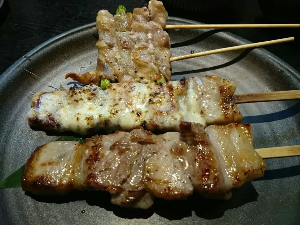 もち豚串焼き盛り合わせ|イヌノヒトさん