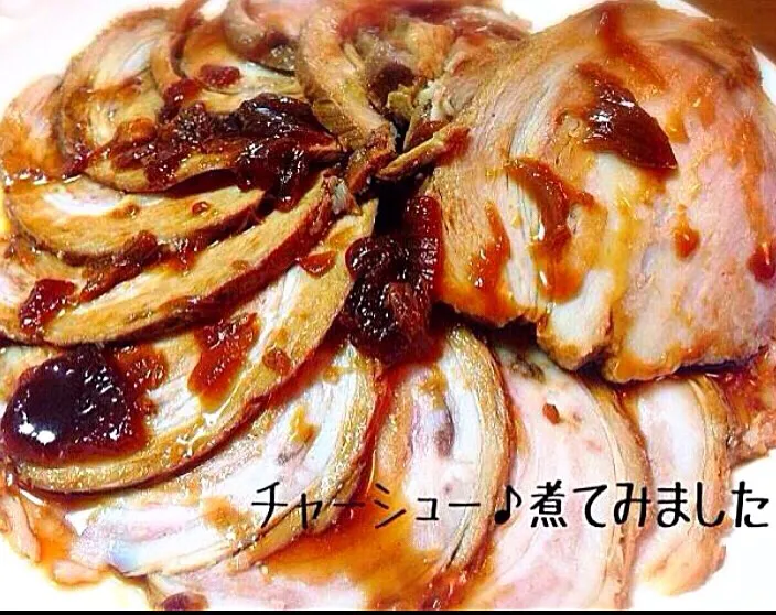 ニンニク玉ねぎ煮の焼豚♪|さゆりさん