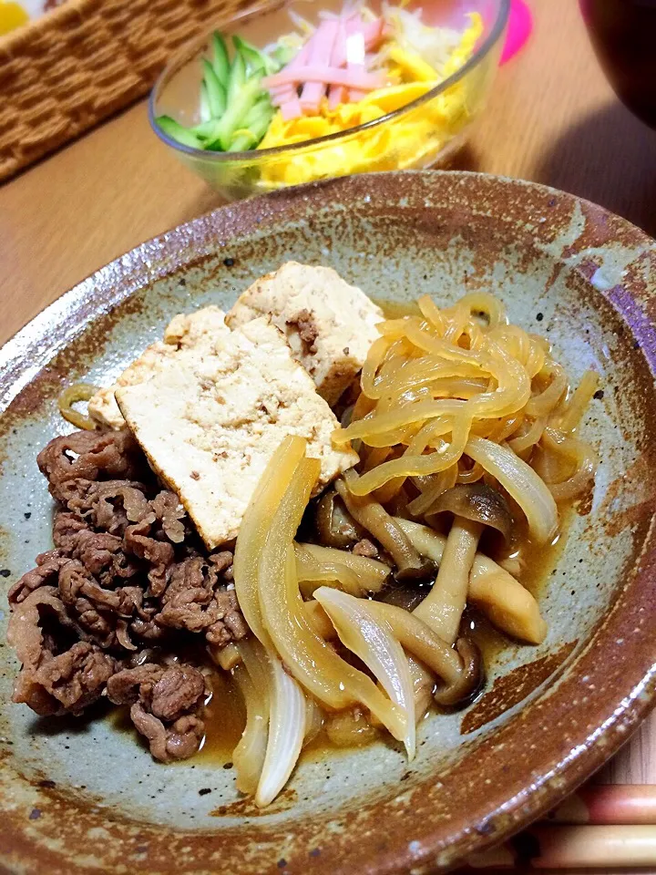 Snapdishの料理写真:今夜は肉豆腐とバンサンスー♡|acoyaさん