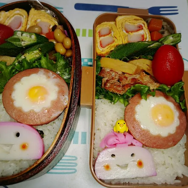 Snapdishの料理写真:7月17日(金)　高校生女子&オレ弁当|クッキングおやぢさん