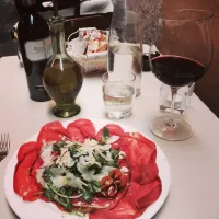 Bresaola and wine|sara semritcさん