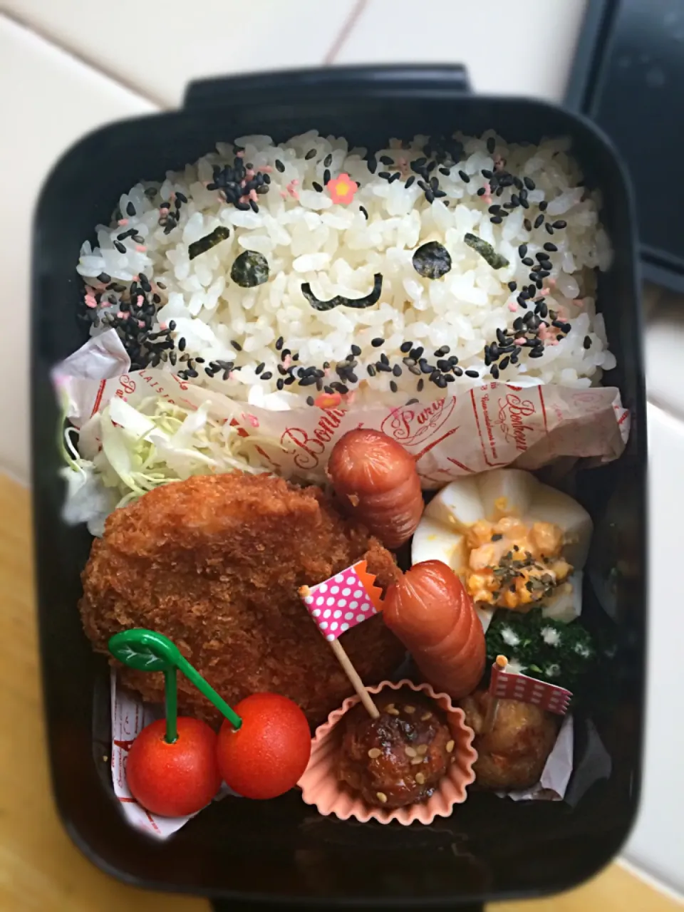 旦那さん弁当(´◡`๑) ♡しょぼーん♡（笑）(´◡`๑)|cotocotoさん