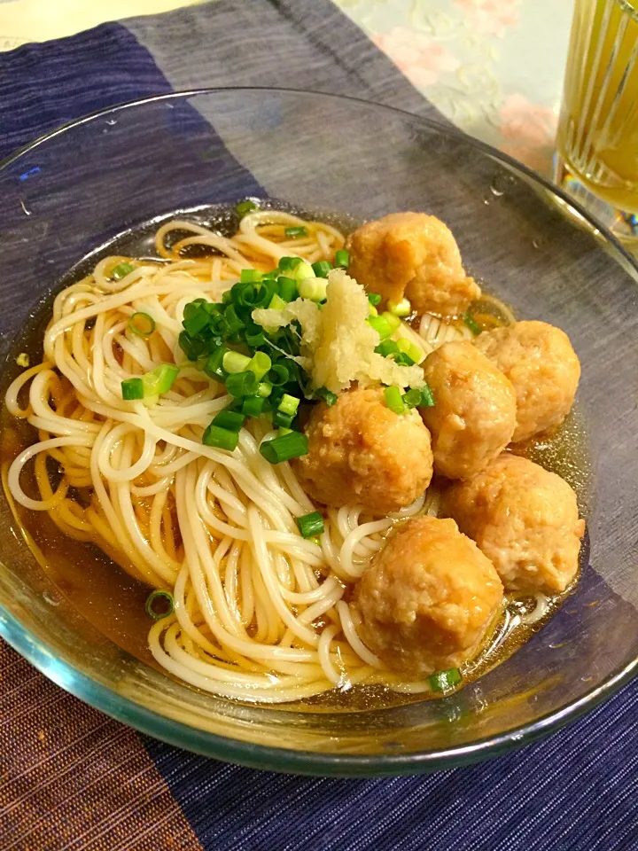 Snapdishの料理写真:朝からお素麺|クリスマスローズさん