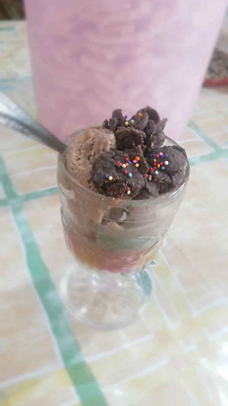 ice cream banana chocolate cookies homemade|emmaさん