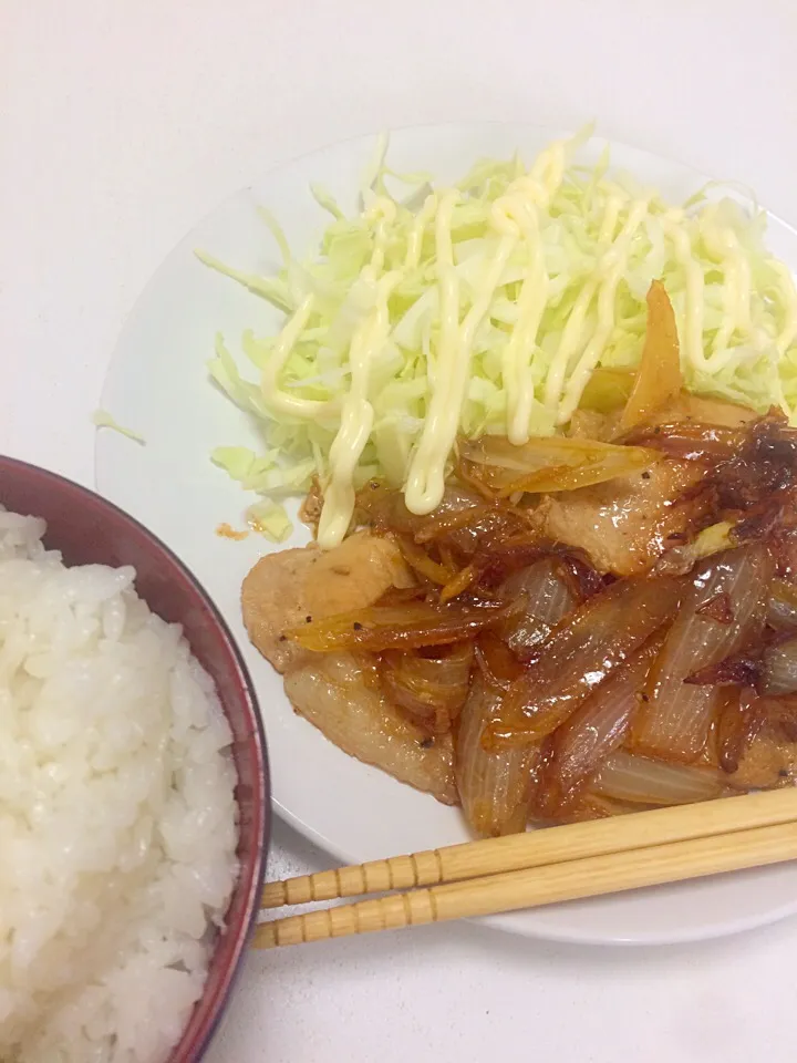 豚ロース生姜焼き定食|LOUPEのオフィスごはんさん