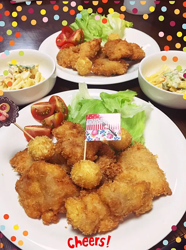 Snapdishの料理写真:最後の げん担ぎの チキンかつ🐔|えみちさん