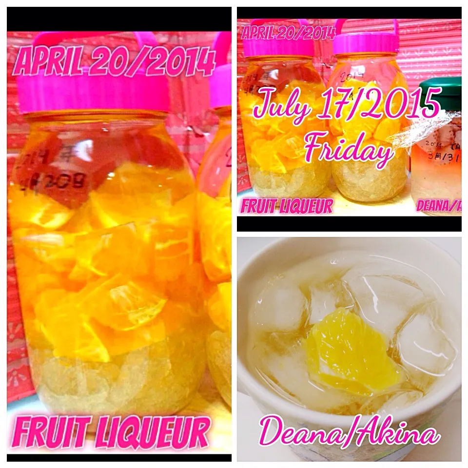 Drinking my homemade Fruit Liquer today. July 17/2015|Deana/Akinaさん