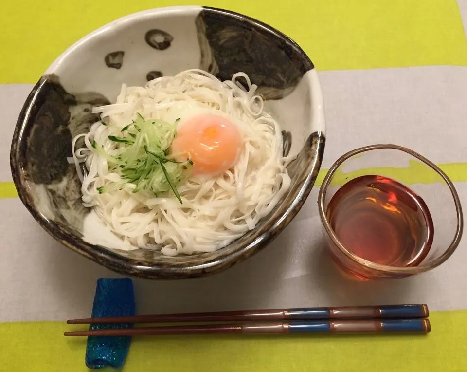 本日の『おからこんにゃく麺』はつけ麺として頂いてみました。満腹感のあるうちに早く寝ないと空腹地獄が待ってますわよね💦|にゃあ（芸名）さん