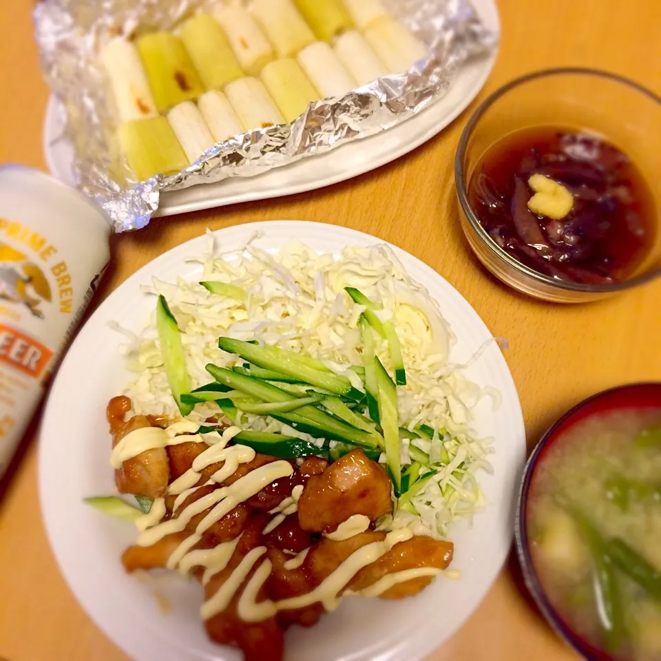 Snapdishの料理写真:2015.7.17 夕飯|2015kakeiyarikuriさん