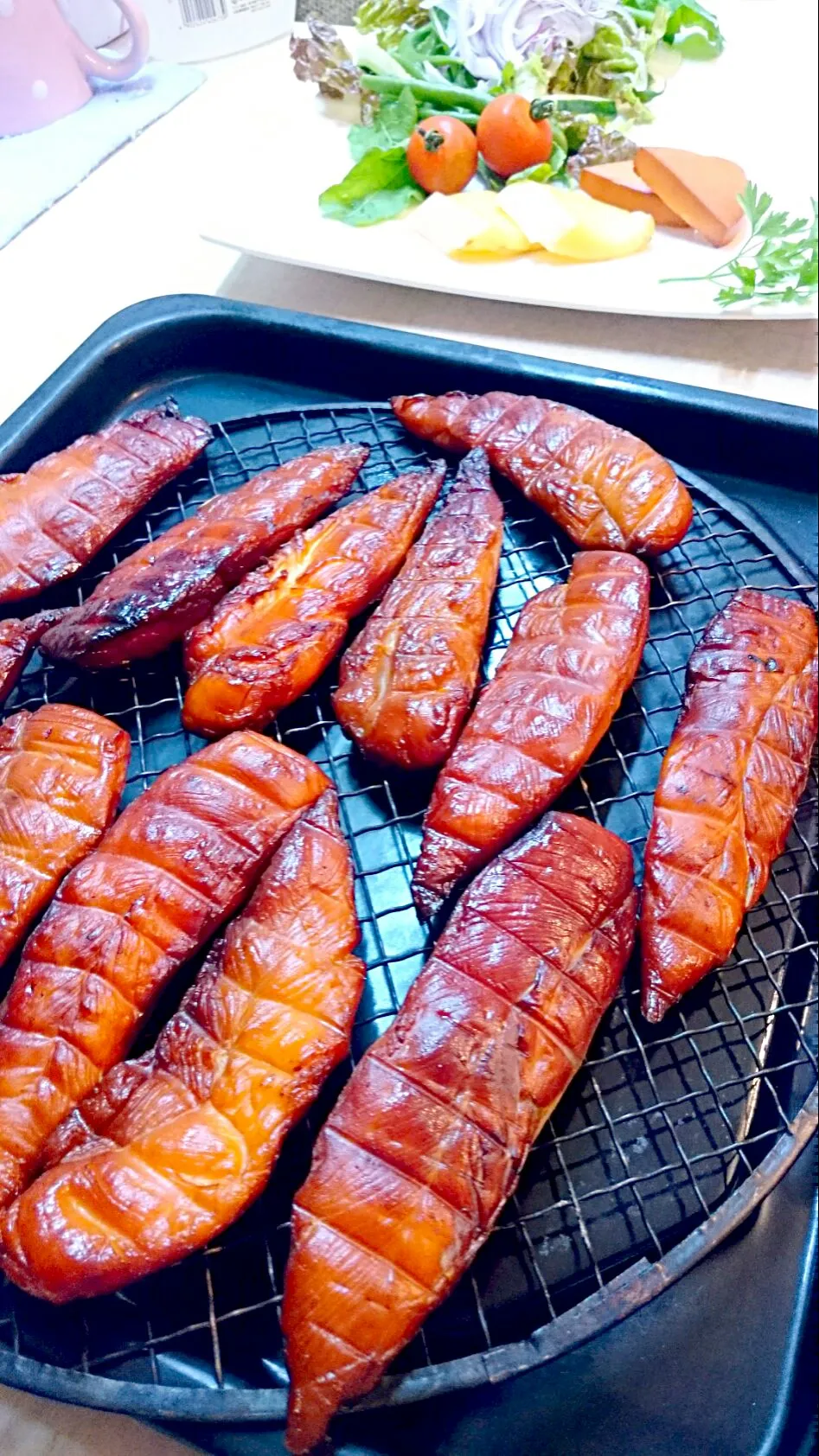 鶏ササミの燻製🐔できた〜🍖＼(^o^)／|ナムナムさん