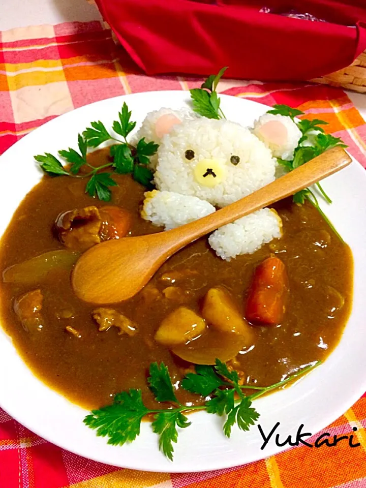 Snapdishの料理写真:リラックマ カレー😋👌|ゆかりさん