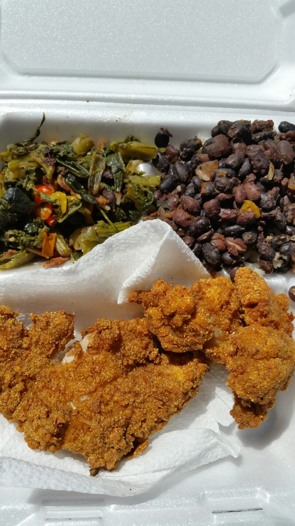 #Fried #Fish, #Greens and #Beans and #Rice|Precious Loveさん