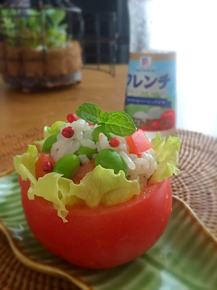 ライスサラダ🍅トマトカップ|acoさん