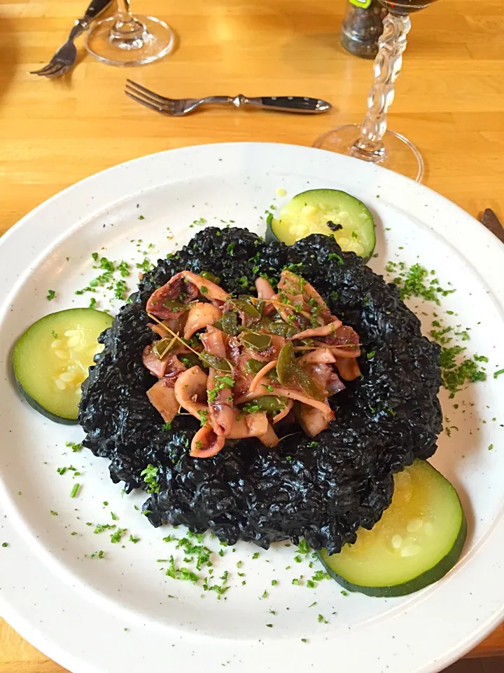 cuttlefish ink risotto|KellyCoさん