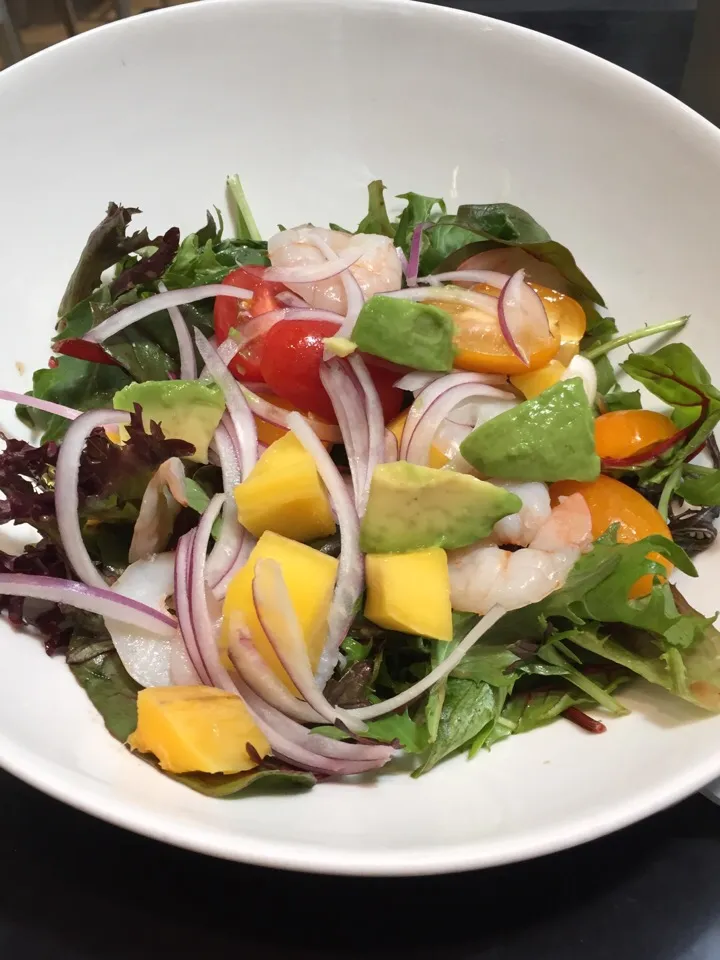 Prawn mango and avocado salad|rebeccaさん