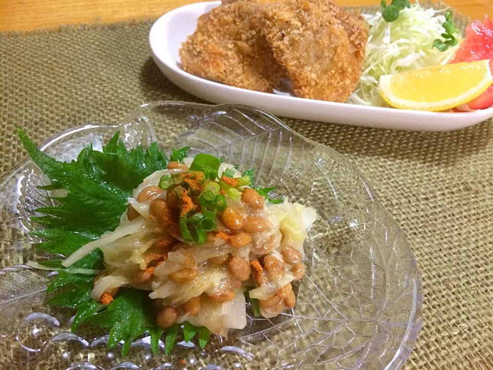 咲きちゃんさんの料理 オツな肴🍶シリーズ😁⑥納豆の簡単おつまみ💖|みきおさん