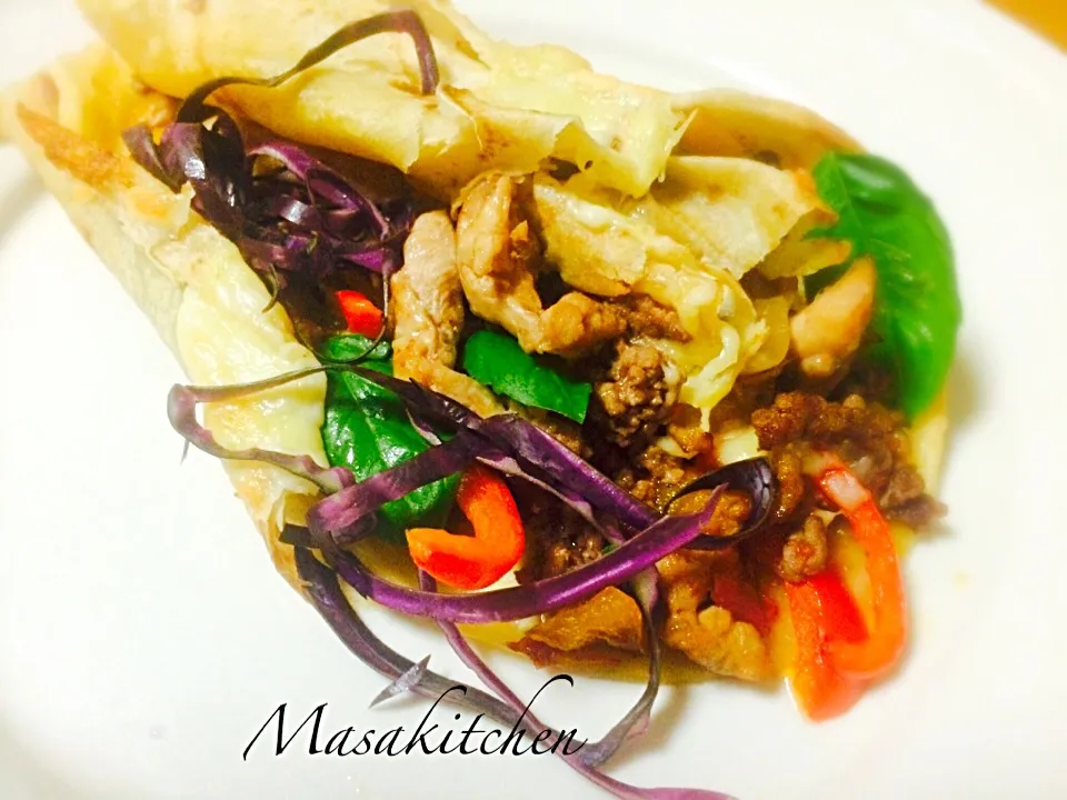 Snapdishの料理写真:Baked chicken fajita|Masakiさん