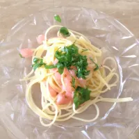 Snapdishの料理写真:スイカの冷製パスタ|Asako Watanabeさん