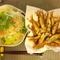 Snapdishの料理写真:【釣果料理】小アジの唐揚げ|mariさん