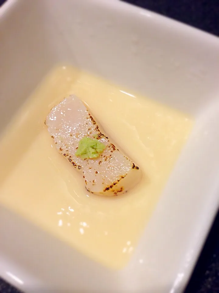 Snapdishの料理写真:ホタテの茶碗蒸し|Mariko Ishihataさん