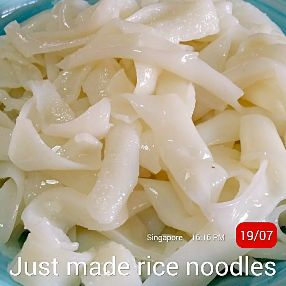 Just made fresh rice noodles|Chua Jeanさん