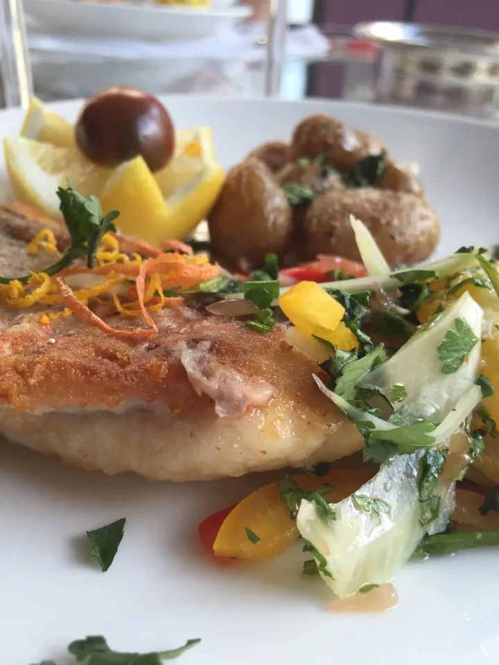 Sautéed Snapper with a Fennel,Pepper and Citrus Salad|Christine pavelkaさん