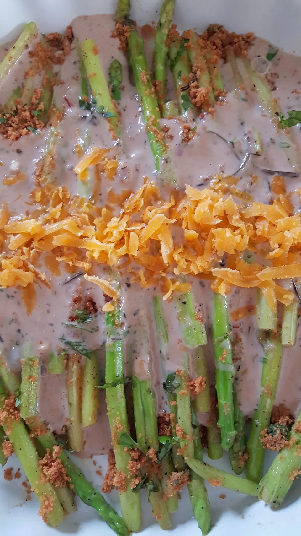 baked asparagus with cheddar|Smriti Sanganeria Sarawagiさん