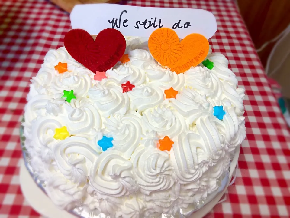 Flavor chocolate cake with mandarin orange a wedding anniversay cake for a good friend of mine ready to go🇯🇵🎂🎉 best wishes both|Babyluv Cabrera Ocampoさん