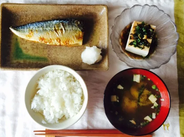 鯖フィレ(10切500円)定食|長い谷の川さん