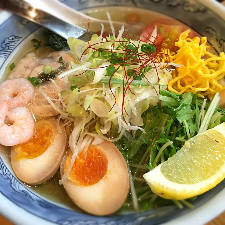 相方くんは、冷やし塩ラーメンだ！トマトの味もしたらしい。|リュカさん