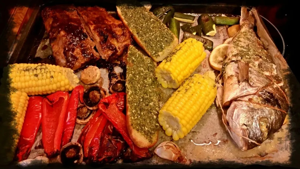 Snapdishの料理写真:various selfmade grillplate. That was easy and good 😊😄😙💪👅💋💖|Najeskaさん