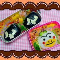 兄妹弁当 🍴
 #キラー #はなかっぱ #キャラ弁|リリィさん