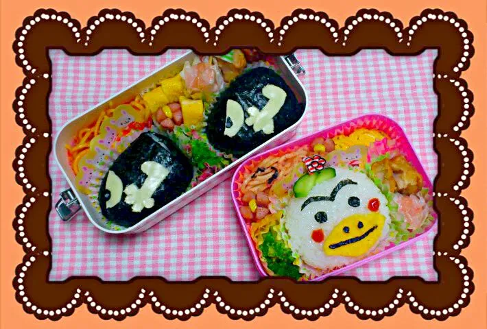 兄妹弁当 🍴
 #キラー #はなかっぱ #キャラ弁|リリィさん